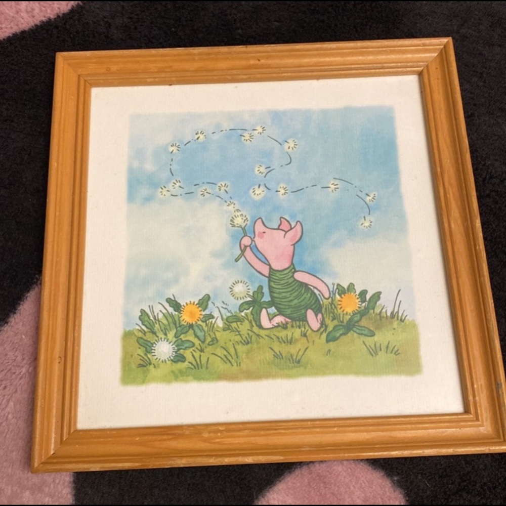 Disney classic Pooh framed piglet